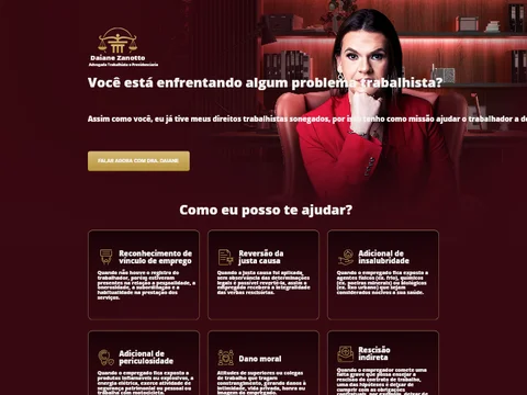 Design de referência: Dra. Daiane — Direito Trabalhista