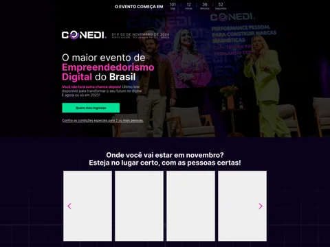 Design de referência do template CONEDI — Empreendedorismo Digital