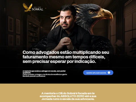 Design de referência do template Clã do Sobral — Mentoria